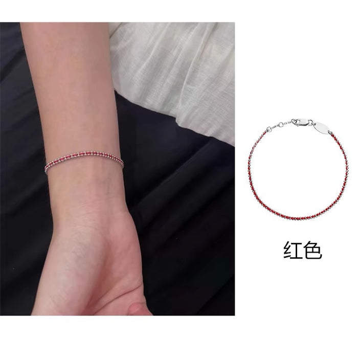 Wholesale Titanium steel hand rope, lucky red rope, woven rope, non fading, vacuum plated