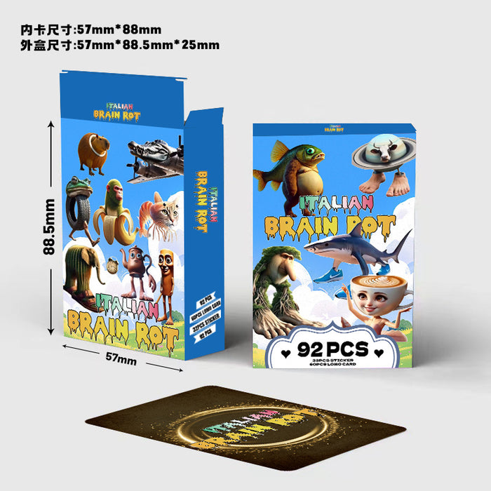 Wholesale 184pcs LOMO card double-sided wooden stick person photo card sticker