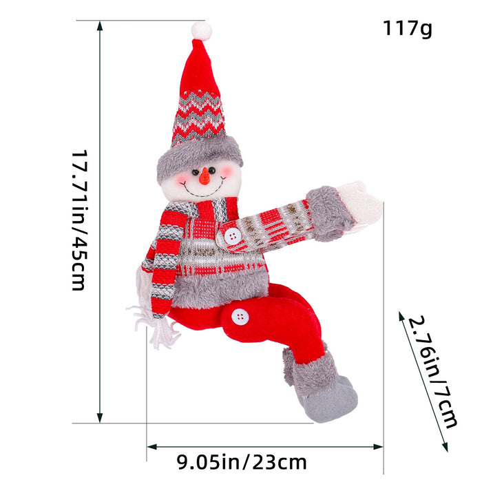 Wholesale Christmas Decoration Supplies Home Curtain Decoration Buckle Cartoon Doll Buckle Window Decoration Christmas Gift