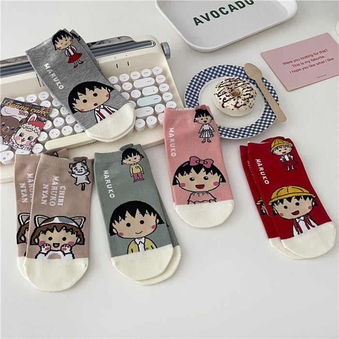 Wholesale Cotton Cartoon Short Socks JDC-SK-Lanh006