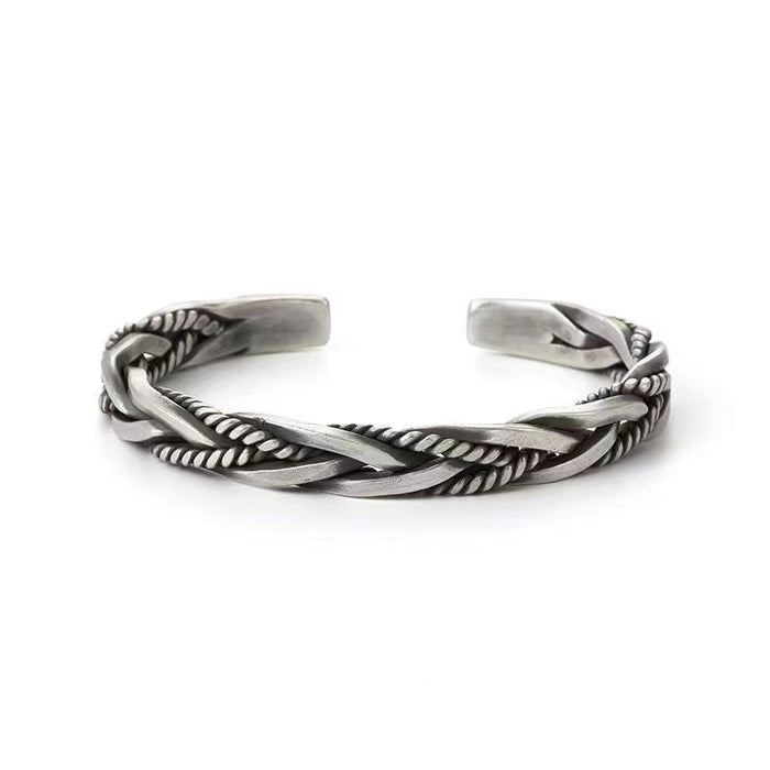 Wholesale Vintage style vintage bracelet with open weave and twisted pattern, fashionable and personalized bracelet