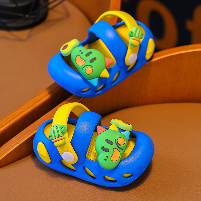 Wholesale Children's Slippers Dinosaur Cartoon Indoor Non-Slip Sandals