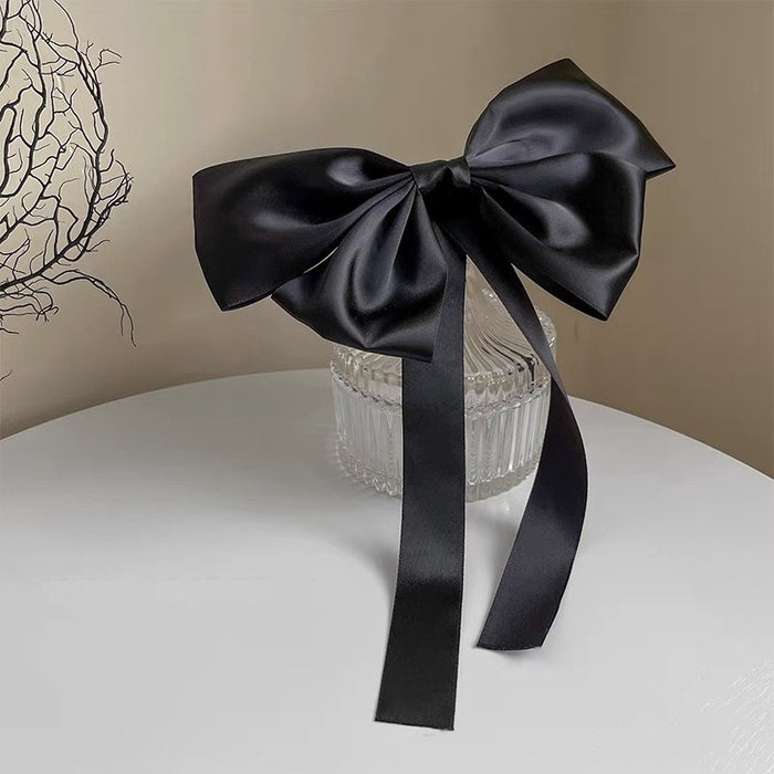 Wholesale Bow hair clip, new black spring clip, hair accessory