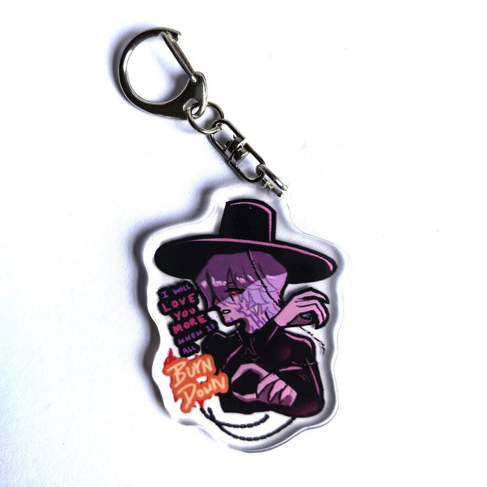 Wholesale Anime-themed acrylic keychain,  2D pendant backpack
