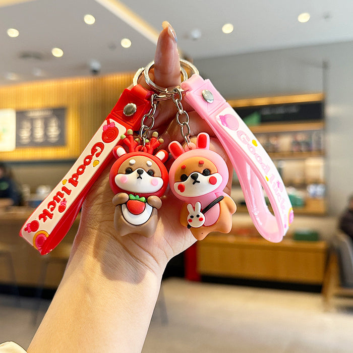 Wholesale   Cartoon Key Chain dog key chain pendant  school cute key chain