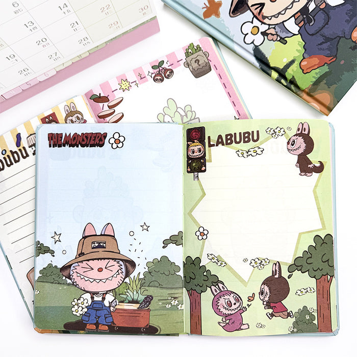 Wholesale 5pcs Color Page Hard Cover Notebook Cute Cartoon Notepad Student Diary Hand Ledger