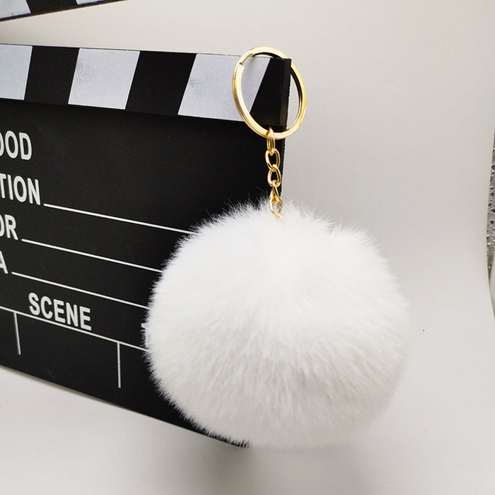Wholesale Imitation otter rabbit fur ball hanging accessories, bags, plush keychains, pendants, accessories, gifts