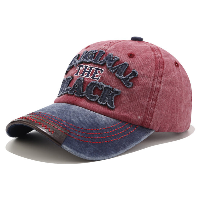 Wholesale letters washed baseball hat