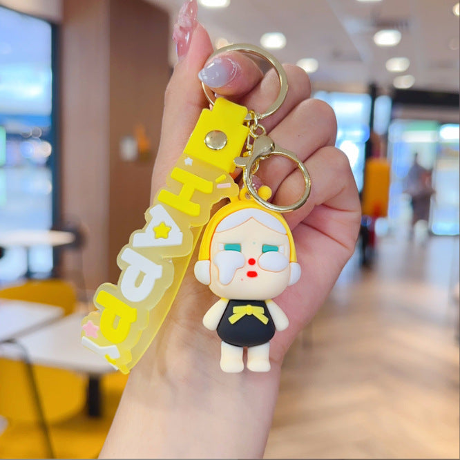 Wholesale Crying Doll Keychain Pendant Cute PVC Cartoon Bag Charm Gift Boutique Resale