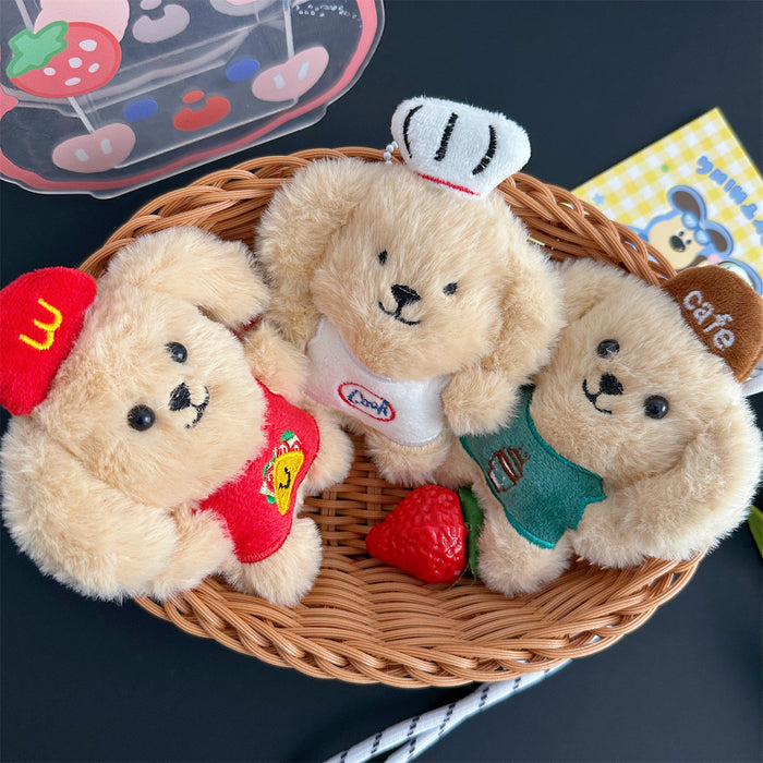 Wholesale Puppy Plush Toy Pendant for Girls' Bags Keychain Accessory