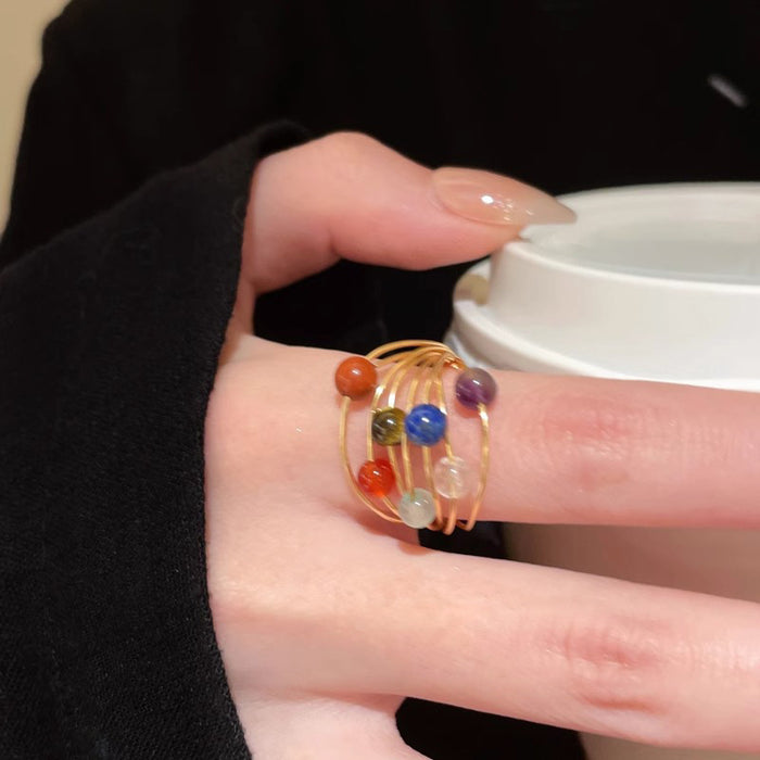 Wholesale Vintage ring, light luxury, niche design, vintage ring