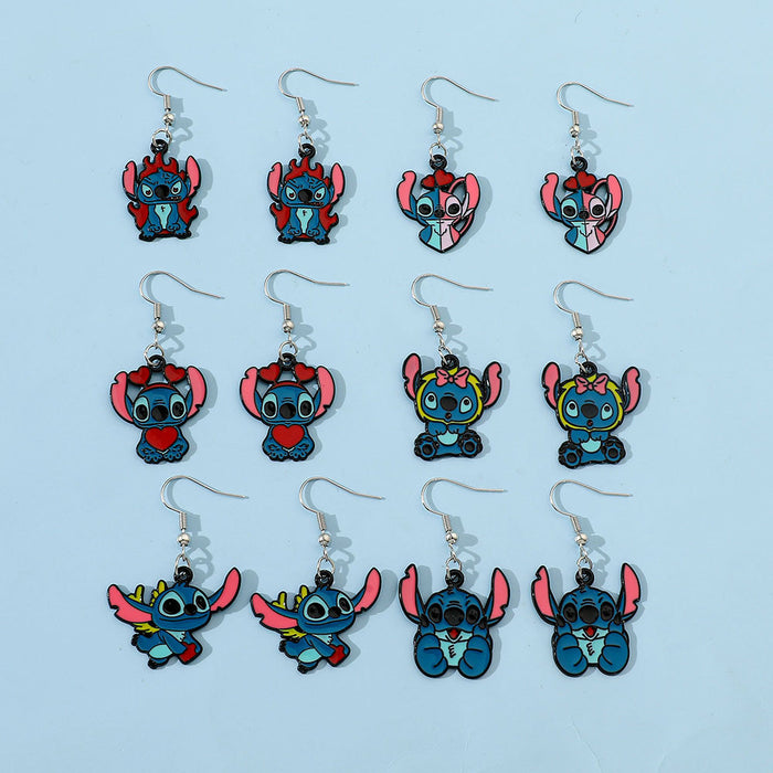 Wholesale Cartoon Cute Alloy Earrings JDC-ES-ShaoH008