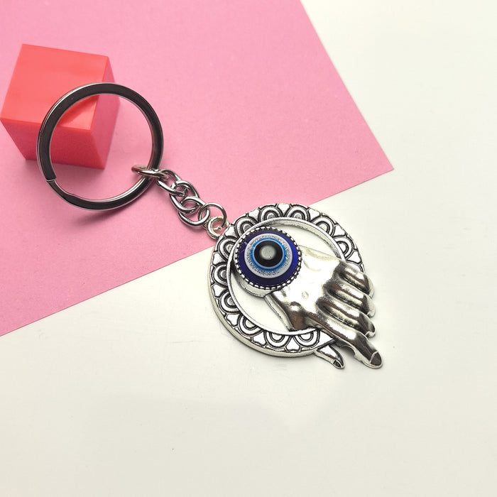 Wholesale Blue Eye Pendant Flower Butterfly Keychain Pendant Bag