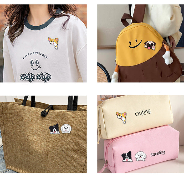 Wholesale Cute Cartoon Dog Series Metal Brooches