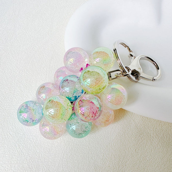 Wholesale Acrylic Grape Cluster Keychain - Cute Fruit Simulated Design MOQ≥6