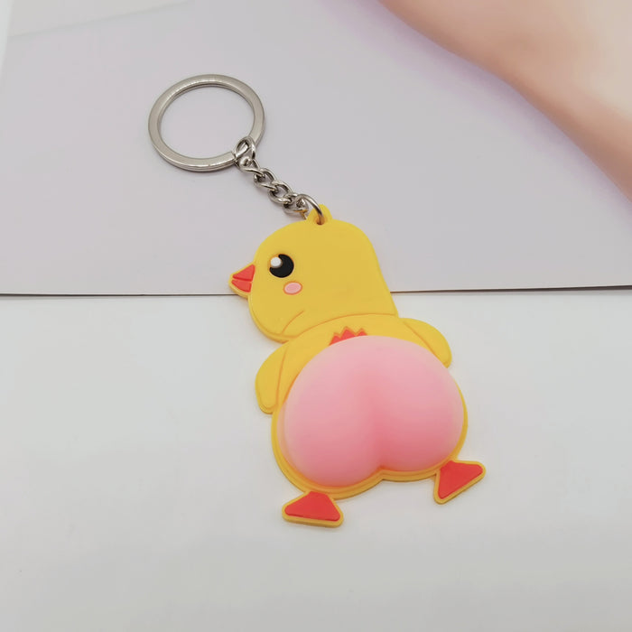 Wholesale PVC Butt Doll Keychain JDC-KC-XiangY066