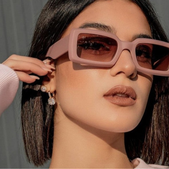 Wholesale avocado green Sunglasses Personalized Hip Hop Sunglasses Trendy Square