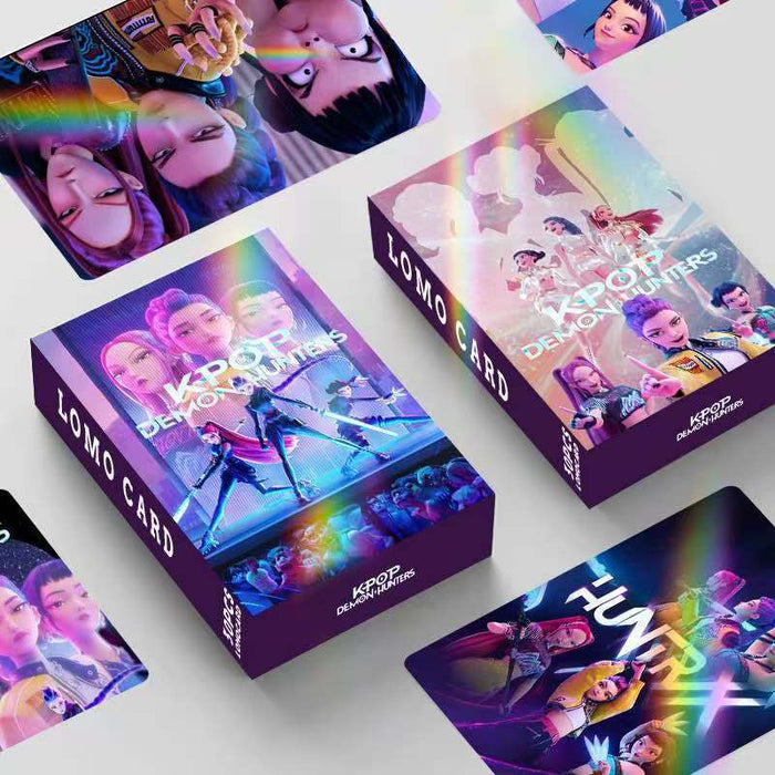 Wholesale 60pcs Laser flash card double-sided LOMO card anime peripheral box