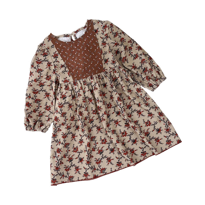 Wholesale Ethnic Style Floral Children's Dress JDC-CTS-DuoEr009