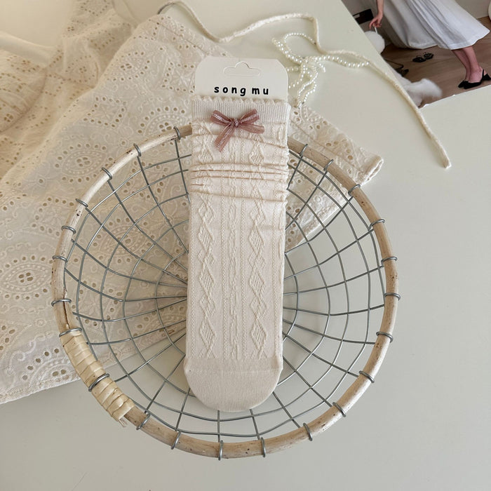 Wholesale New mid length socks, niche original pile socks