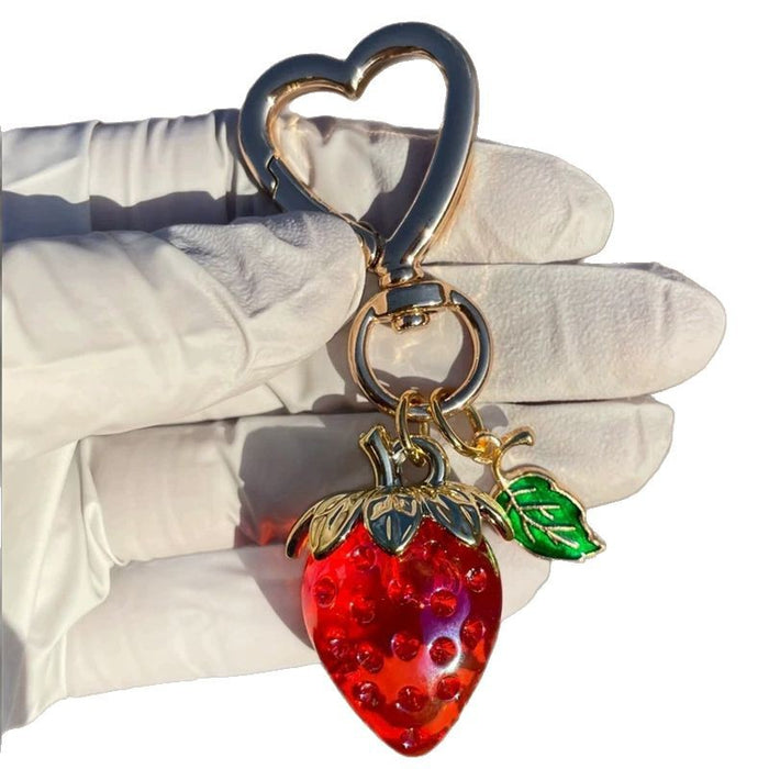 Wholesale Cute Strawberry  Keychains