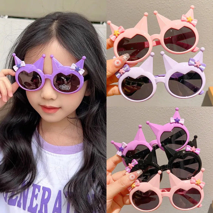 Wholesale Children's sunglasses, cute sun protection and sunshade glasses, fashionable sunglasses for little girls, and new glasses for baby girls