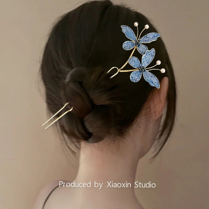Wholesale Flower hairpin design, niche design, retro outfit, matching accessories