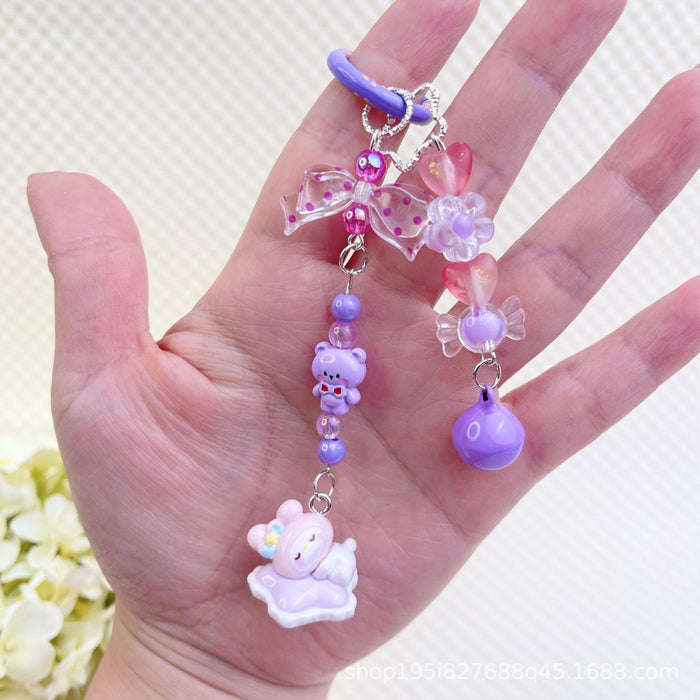 Wholesale Bracelet Decorative Pendant Mobile Phone Hanging Keychain Doll DIY Cute Bag Hanging Chain