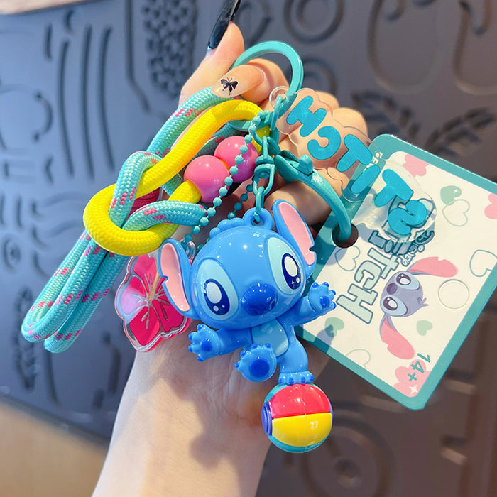 Wholesale Cute bag keychain backpack plush pendant key ring