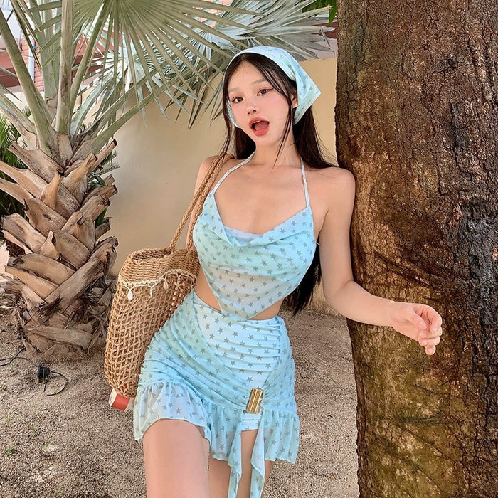 Wholesale Bikini split three piece sexy vacation swimming women's outfit