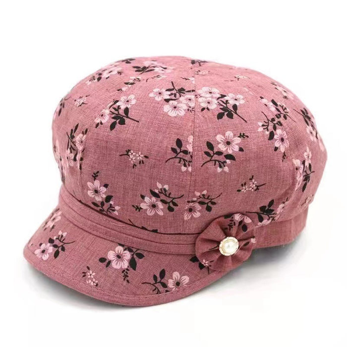 Wholesale Spring and Autumn Middle-aged and Elderly People's Hat Women's Thin Mother's Cloth Hat Grandma's Peaked Cap Elderly People's Casual Sunscreen Sunshade Hat
