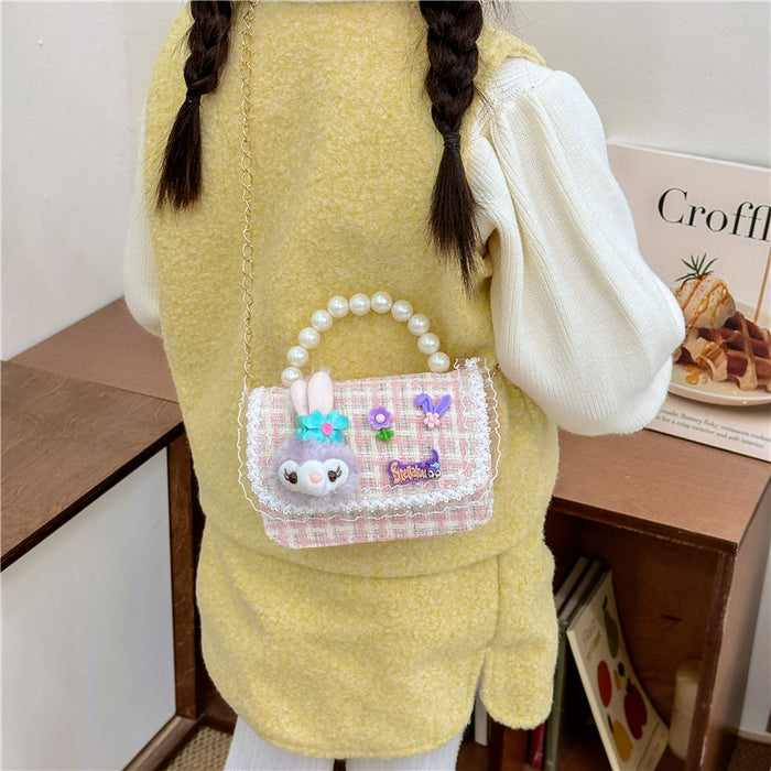 Wholesale Kids Pearl Chain Handbag Shoulder Bag JDC-SD-GSAT003