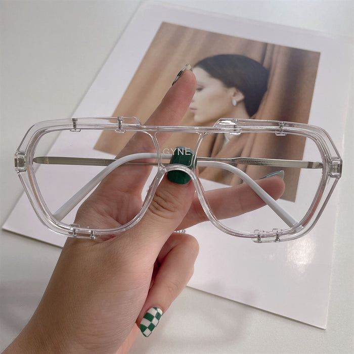 Wholesale Conjoined Sunglasses with Large Frame, Fashionable and High Beauty Sunglasses