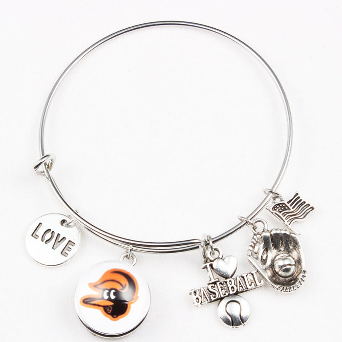 Wholesale Team bracelet alloy baseball glove small pendant bracelet