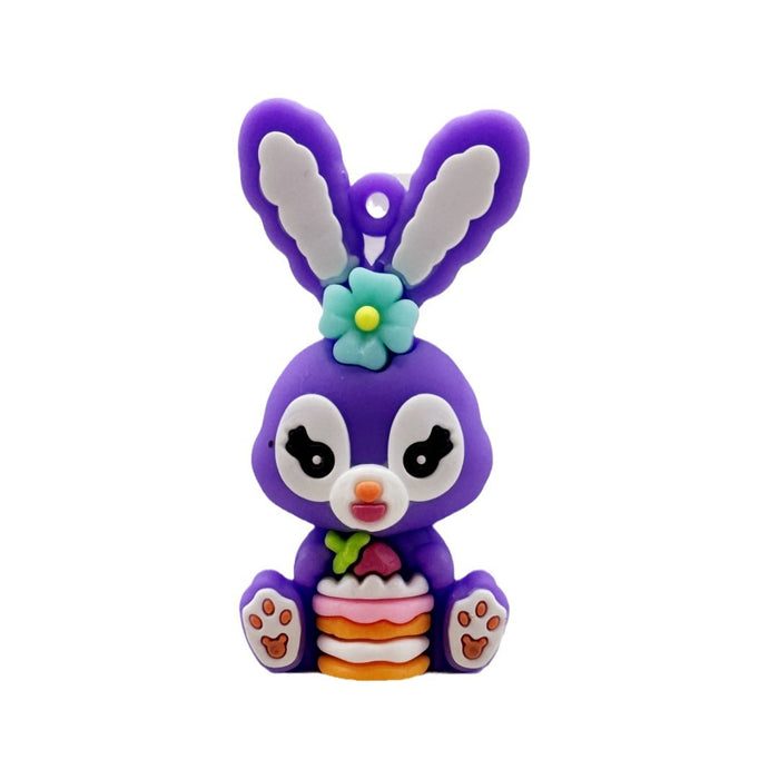 Wholesale Cartoon keychain accessories, soft rubber figurine bag decorations
