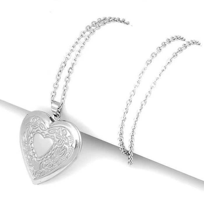 Wholesale Stainless Steel Unique Heart-shaped Pattern Openable Frame