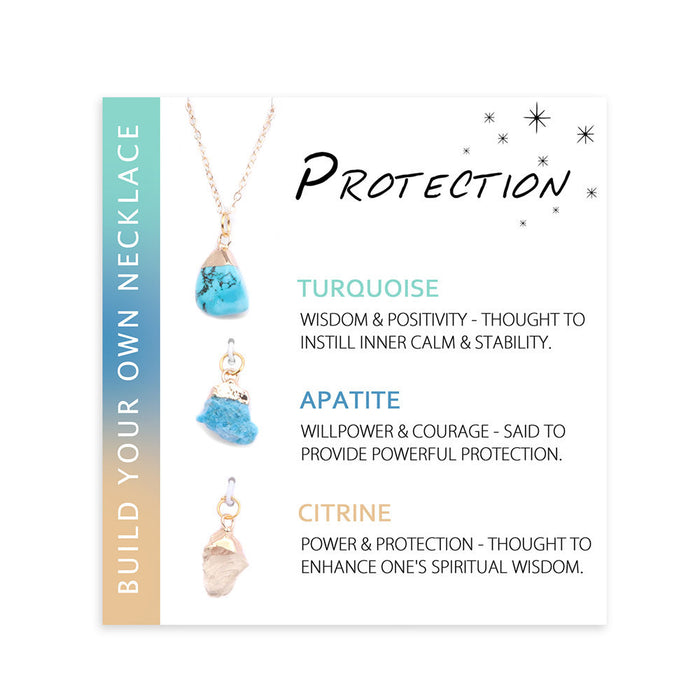 Wholesale Carded necklace and earring set with raw stone pendant necklace and irregular stones