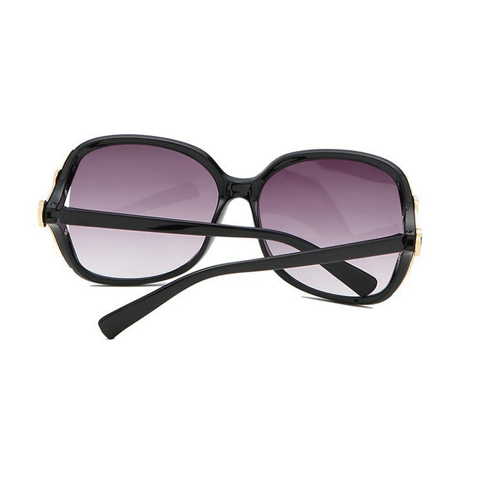 Wholesale Large frame camellia sunglasses rose sunglasses retro women's glasses