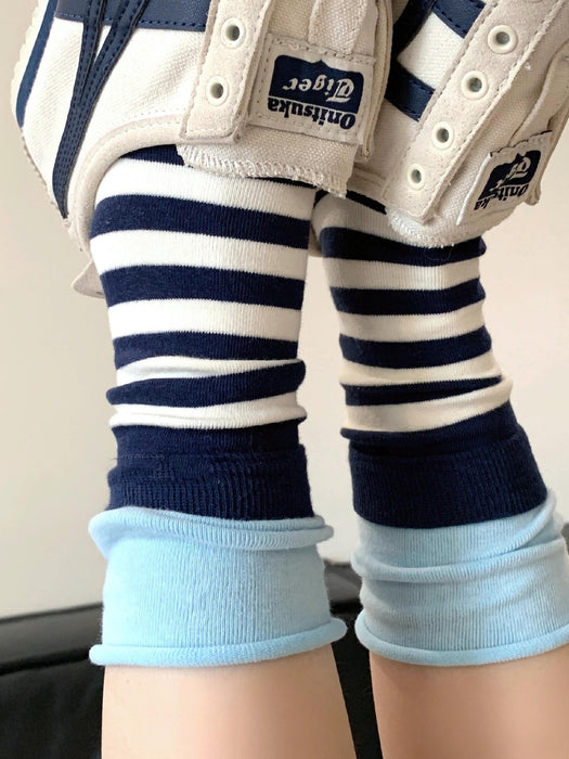 Wholesale Double layered socks with contrasting stripes, rolled edges, stacked socks, sports socks, tube socks