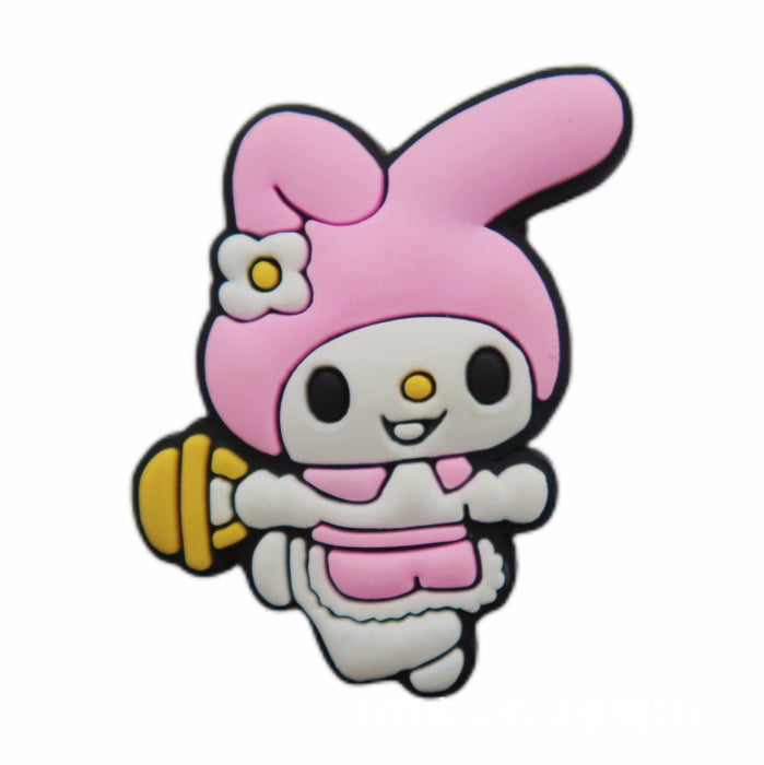 Wholesale 100 Pcs Shoe Flower Shoe Buckle Hole Shoe Accessories PVC Soft Glue Jewelry