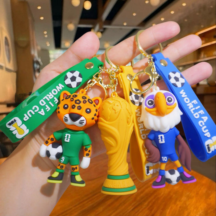 Wholesale Mascot doll keychain toy pendant soccer ball