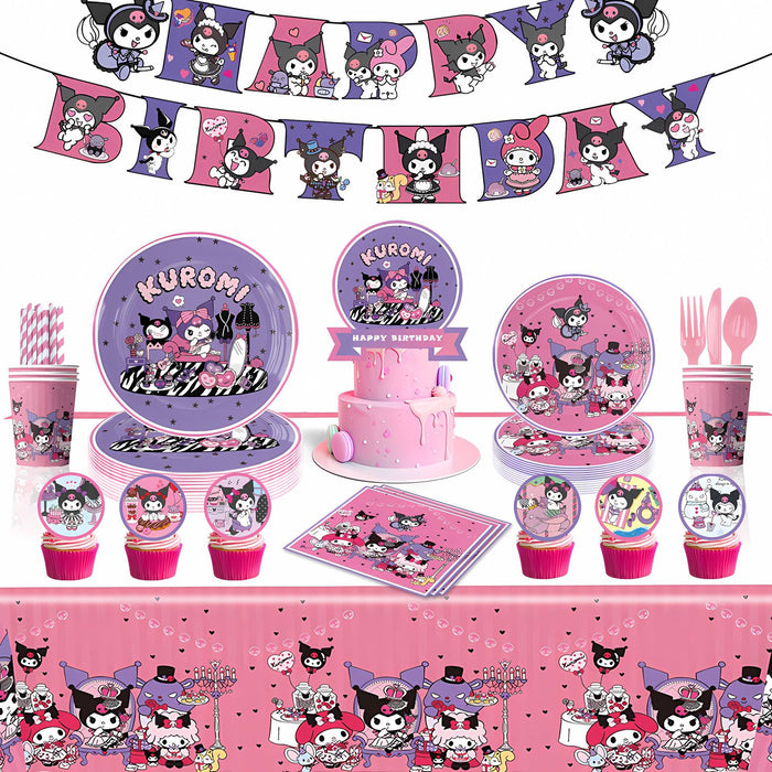 Wholesale Birthday Party Paper Plate Tissue Paper Cup Set Birthday Party Supplies