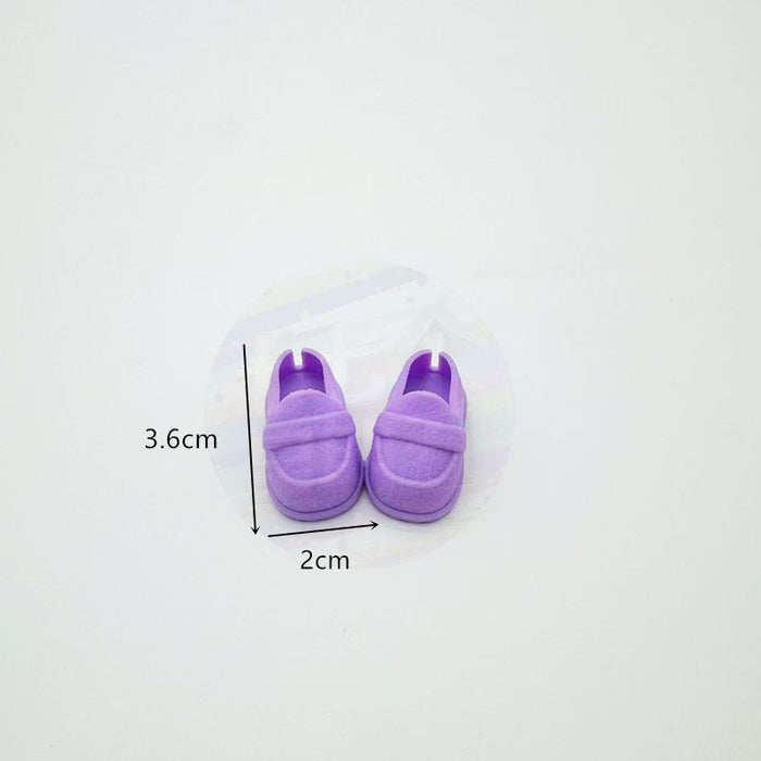 Wholesale cotton doll can stand and change imitation leather shoes high heels business casual shoes