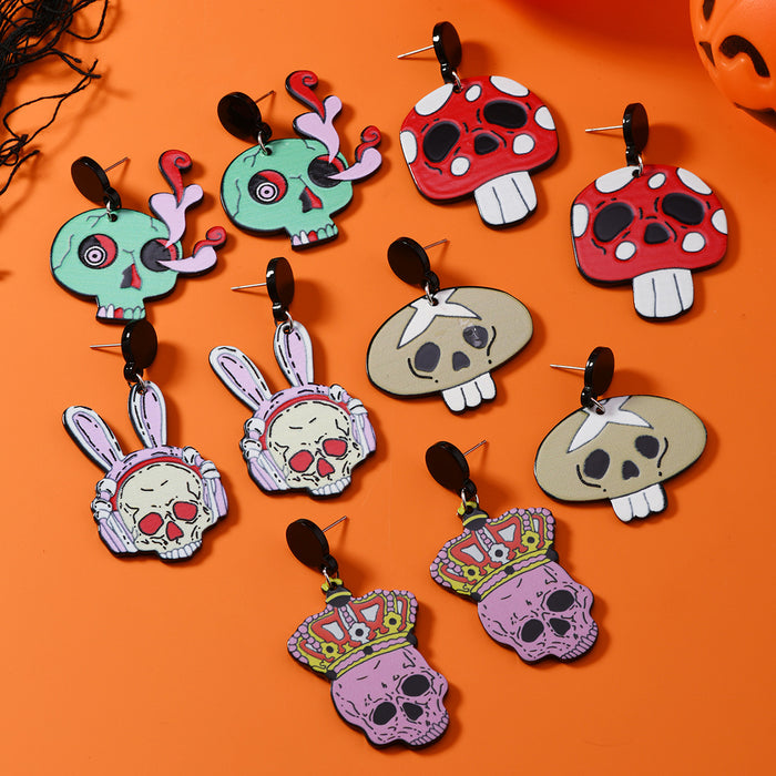 Wholesale  dark personality trend horror ghost animal funny earrings earrings