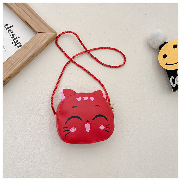 Wholesale Simple mini princess coin purse, cute and fashionable children's diagonal cross bag, cartoon bag