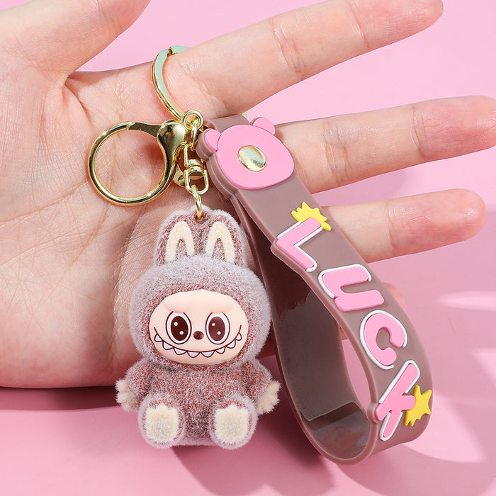 Wholesale Plush keychain cartoon figurine backpack pendant car keychain small gift wholesale