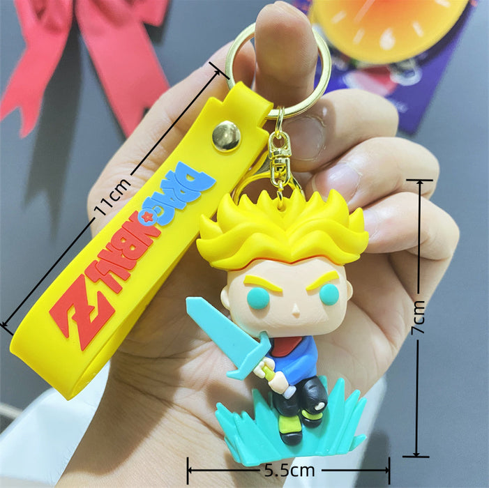 Wholesale Cartoon New  Silicone Doll  Keychain Pendant Cartoon Characters
