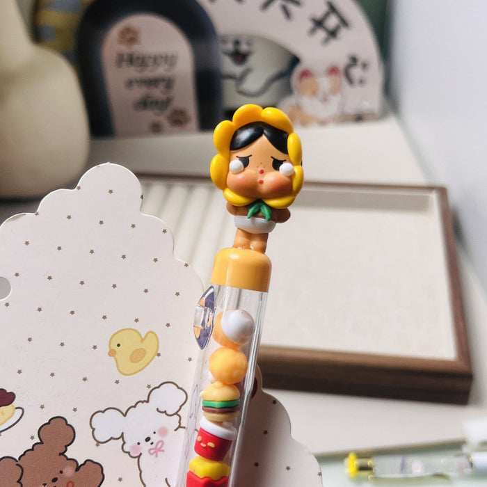 Wholesale Flocking Cute Grain String Music Gel Pen