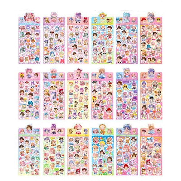 Wholesale Colorful and cute cartoon laser stickers