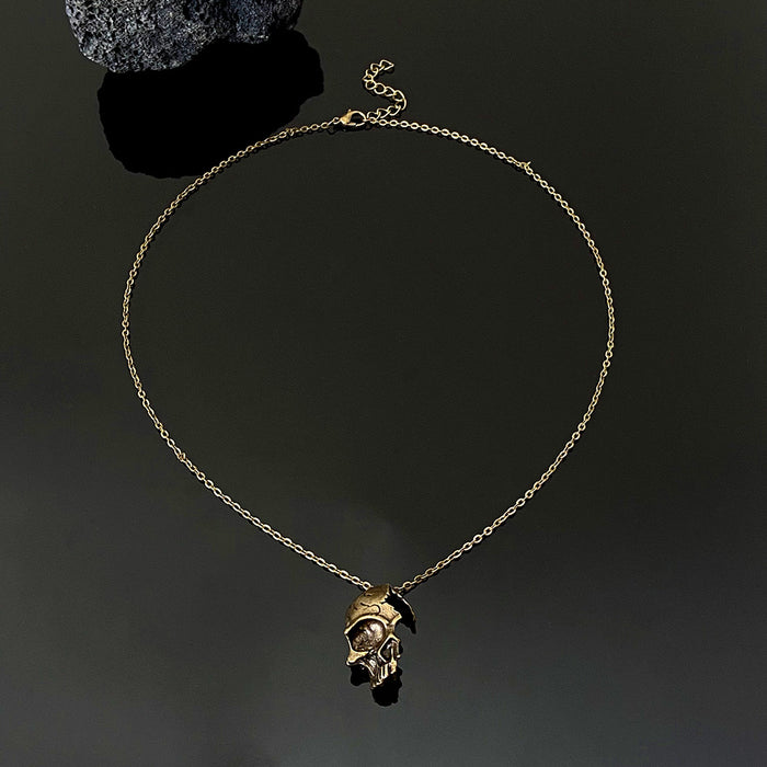 Wholesale Vintage Alloy Skull Pendant Gothic Necklace JDC-NE-MiaoYa001